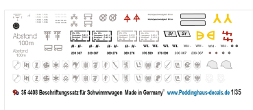 Peddinghaus-Decals 1/35 4408 Schwimmwagen markings