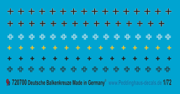 Peddinghaus-Decals 1.72 0700 Iron crosses for tanks of the Wehrmacht