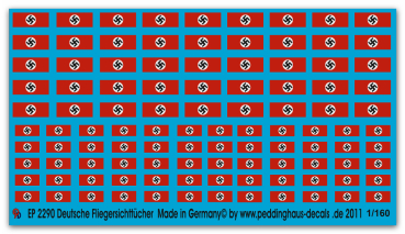 Peddinghaus-Decals  1:160  2290 German tank  air recon flags