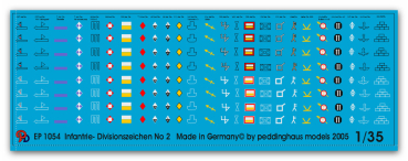 Peddinghaus-Decals 1:35 1054 Deutsche Infantry Division markings No 2