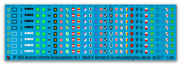 Peddinghaus-Decals 1:35 1058 Deutsche Infantry Division markings No 3