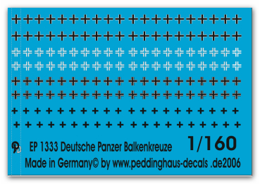 Peddinghaus-Decals  1:160 1333 german tank crosses