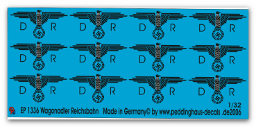 Peddinghaus-Decals 1:32 1336 Wagoneagle Reichsbahn white