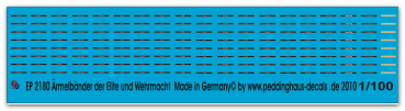Peddinghaus-Decals 1/100 2180 World of Flames Cufftitles of the Waffen SS and Wehrmacht