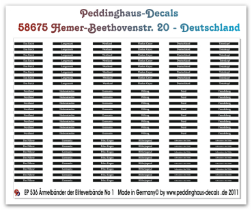 Peddinghaus-Decals 1:35   0536  Cufftitles of the Waffen SS
