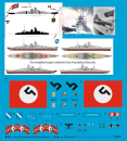 Peddinghaus-Decals 1:200 3318 German battleship Scharnhorst with basic markings