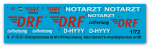 Peddinghaus-Decals 1:72 1723  EC -135 Rescuehelicopter of the DRF D-HYYY new DRF Logo