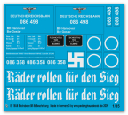 Peddinghaus-Decals 1:35  1858 markings for the Br 58 of the german Reichsbahn